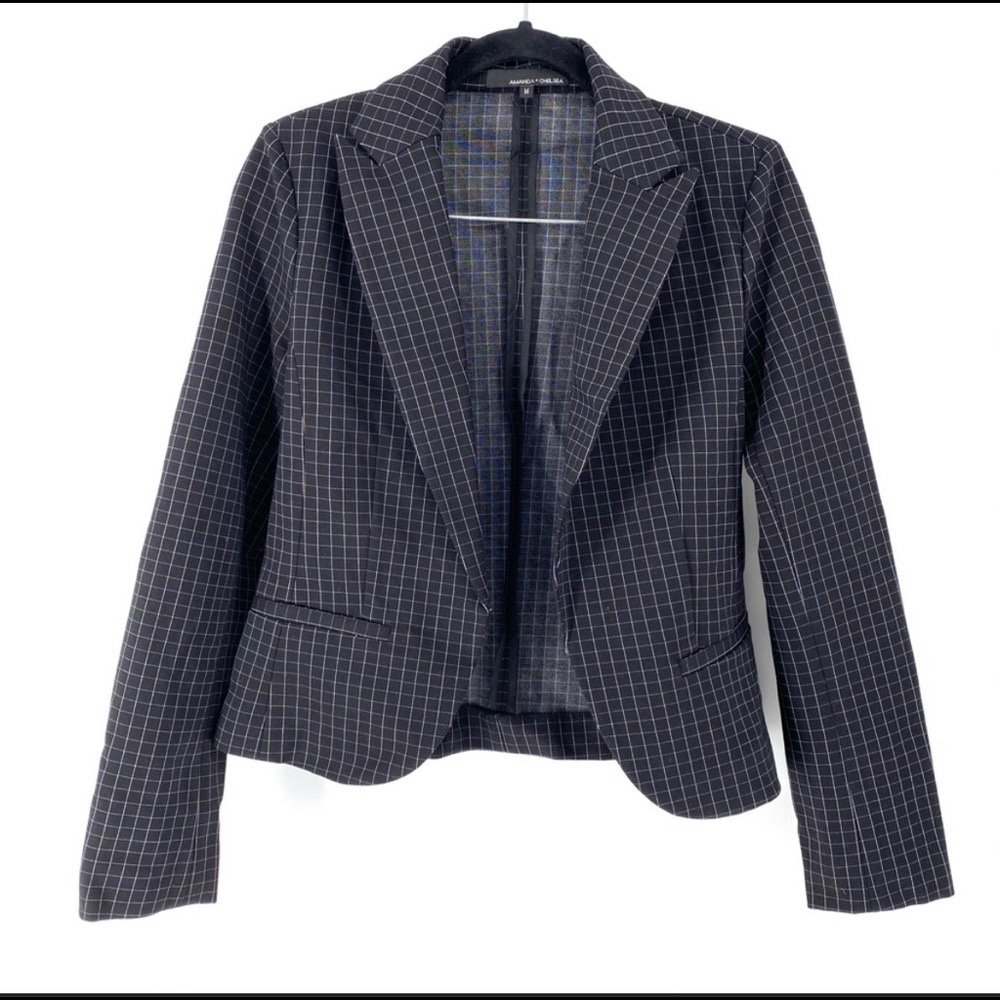 Amanda + Chelsea Women's Windowpane blazer XL